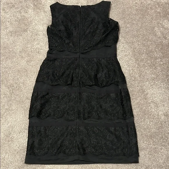 Talbots  Black Lace Sleeveless Dress sz:8P - Picture 4 of 5